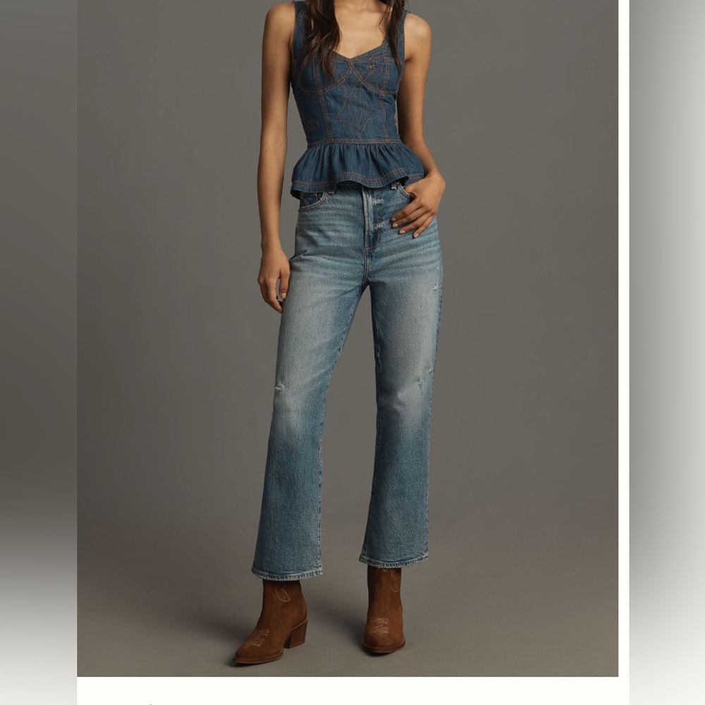 Pistola Straight Leg Blue Jeans